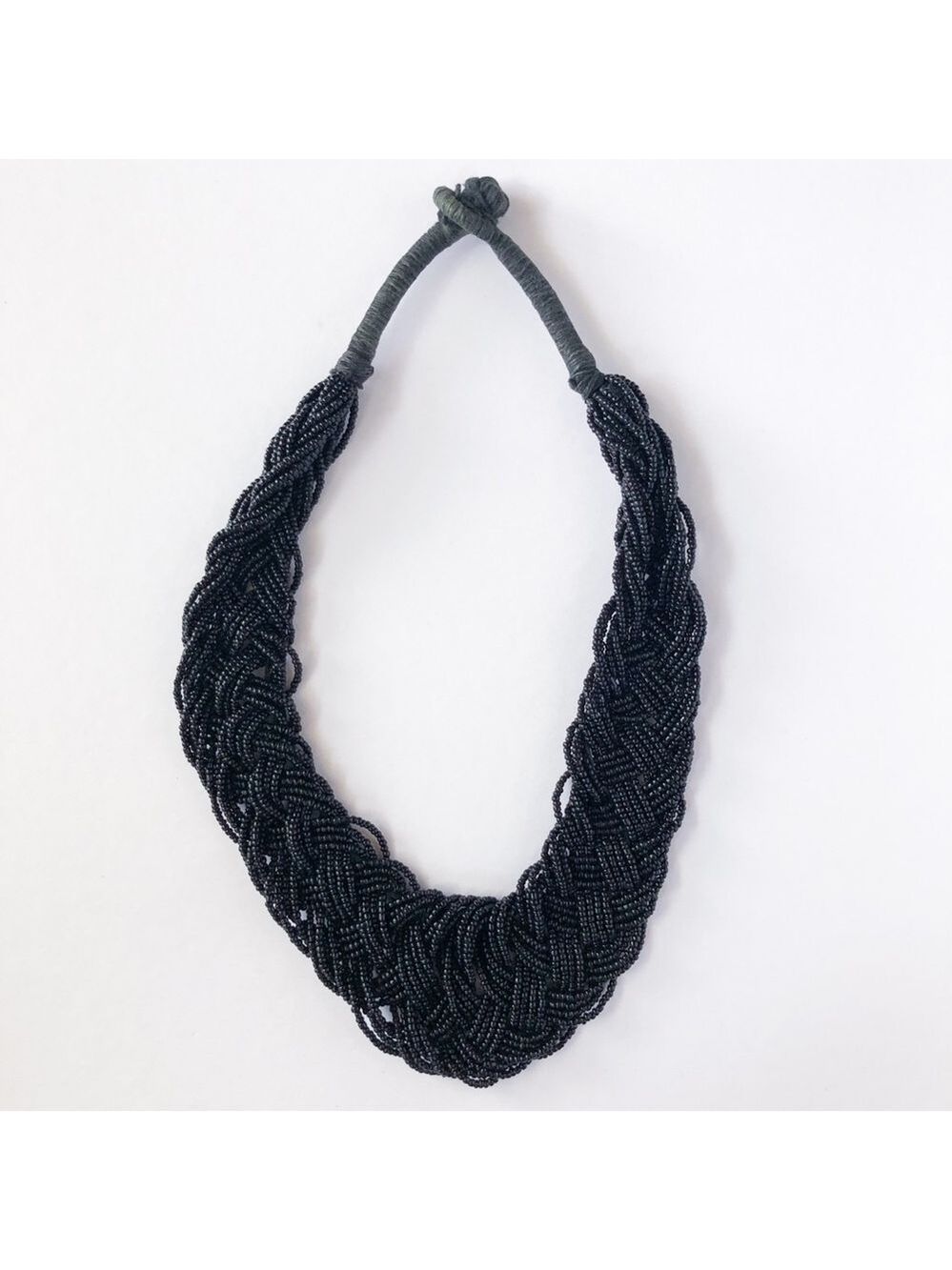 𝅺Jacob Braided and Beaded Necklace